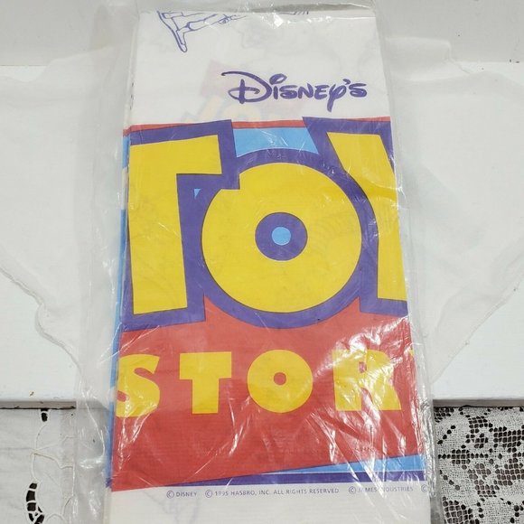 Hallmark Toy Story Table Cover Cloth 54x89.5" paper Vintage New 1995 collectible - Picture 8 of 9